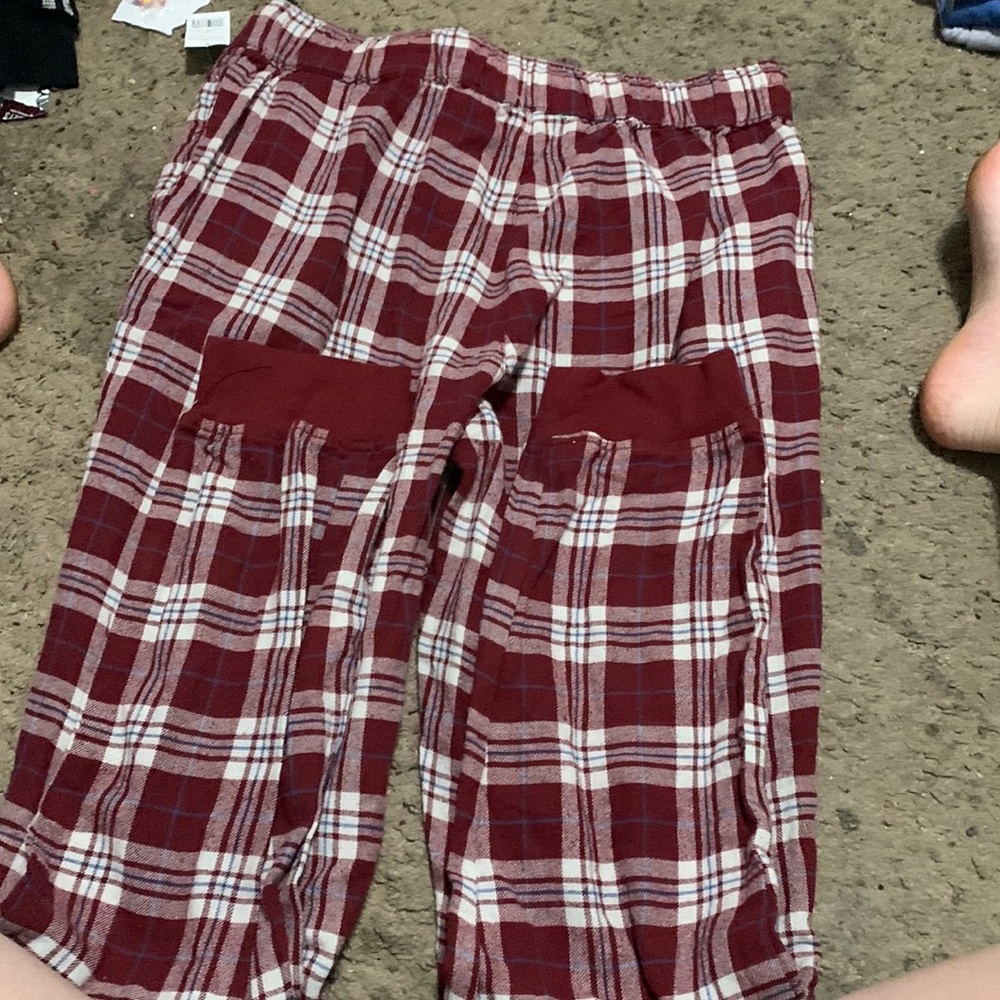 joggers pajama plaid pants